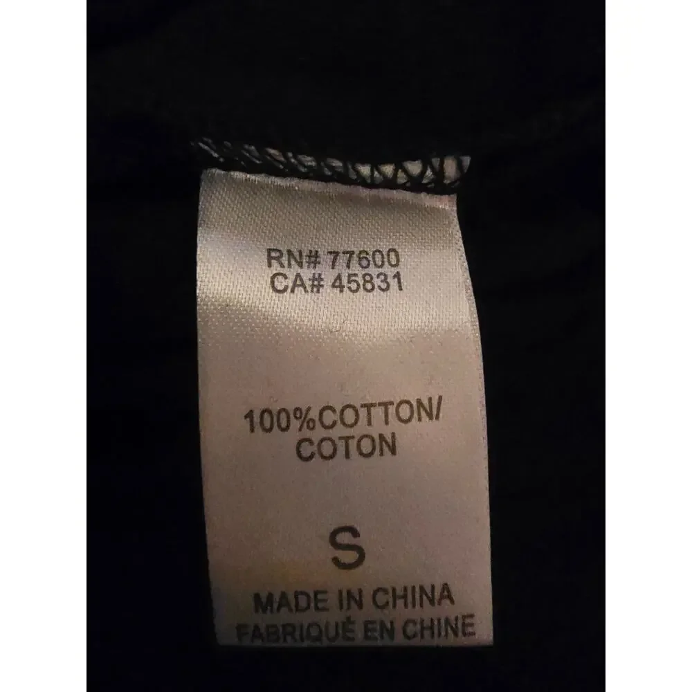 NWT Chaser Black Lightweight Pullover Hoodie Raw Hem Kangaroo Pocket Small - Picture 6 of 7